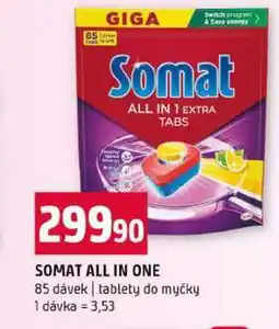 Terno SOMAT ALL IN ONE 85 dávek tablety do myčky nabídka