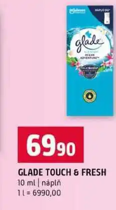 Terno GLADE TOUCH & FRESH 10 ml náplň nabídka