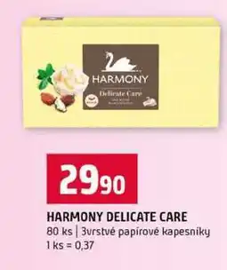 Terno HARMONY DELICATE CARE 80 ks 3vrstvé papírové kapesníky nabídka