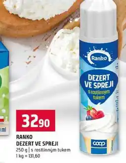 Terno RANKO DEZERT VE SPREJI 250 g s rostlinným tukem nabídka