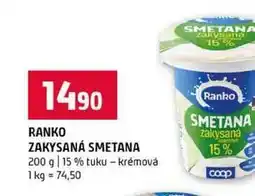Terno RANKO ZAKYSANÁ SMETANA 200 g 15 % tuku krémová nabídka