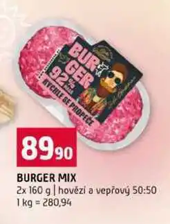 Terno BURGER MIX 2x 160 g hovězí a vepřový nabídka