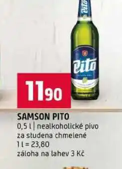 Terno SAMSON PITO 0,5l nealkoholické pivo za studena chmelené nabídka