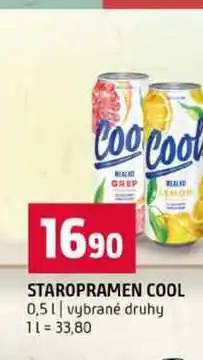 Terno STAROPRAMEN COOL 0,5l vybrané druhy nabídka
