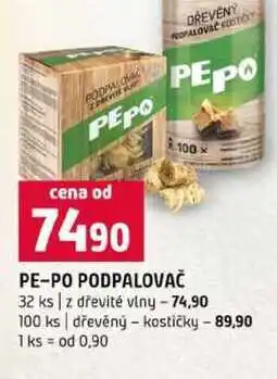 Terno PE-PO PODPALOVAČ DREVENÝ OPALOVAČ KOSTI PEPO 100 32 ks nabídka