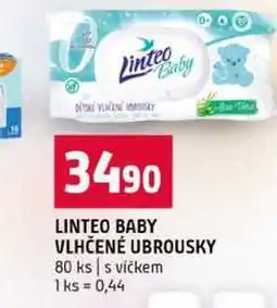 Terno LINTEO BABY VLHČENÉ UBROUSKY 80 ks s víčkem nabídka