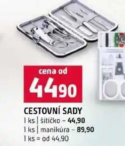 Terno CESTOVNÍ SADY 1 ks šitíčko 1 ks manikúra nabídka
