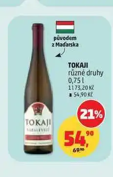 Penny Market TOKAJI různé druhy nabídka