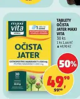 Penny Market TABLETY OČISTA JATER MAXI VITA 30 ks nabídka