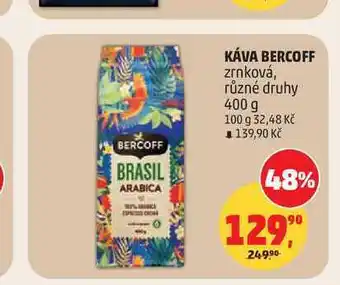 Penny Market KÁVA BERCOFF zrnková, různé druhy nabídka