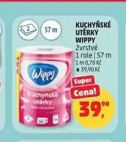 Penny Market KUCHYŇSKÉ UTĚRKY WIPPY 2vrstvé 1 role 57 m nabídka