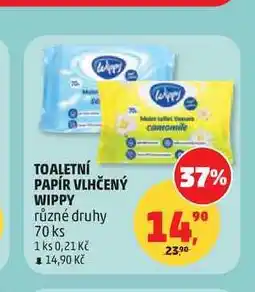 Penny Market TOALETNÍ PAPÍR VLHČENÝ WIPPY 70 ks nabídka
