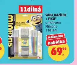 Penny Market SADA RAZÍTEK + FIXŮ* s motivem Minions 1 balení nabídka