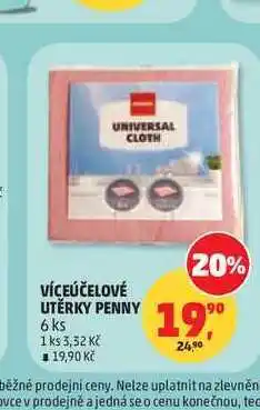 Penny Market VÍCEÚČELOVÉ UTĚRKY PENNY 6 ks nabídka
