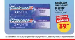 Penny Market Blend-A-Med 3D White zubní pasta s bělícím účinkem nabídka