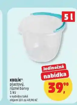 Penny Market KBELÍK plastový, různé barvy 1 ks nabídka