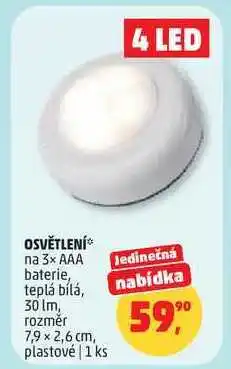 Penny Market LED OSVĚTLENÍ па 3х ААА baterie nabídka