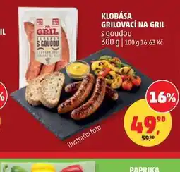 Penny Market KLOBÁSA GRILOVACÍ NA GRIL s goudou nabídka