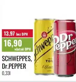 Ratio SCHWEPPES, Dr.PEPPER nabídka