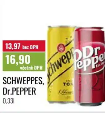 Ratio SCHWEPPES, Dr.PEPPER nabídka