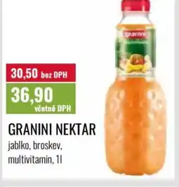 Ratio Granini nektar nabídka