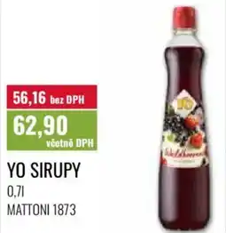 Ratio Yo sirupy nabídka