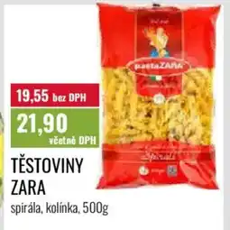 Ratio Těstoviny zara nabídka