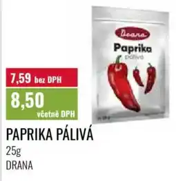 Ratio Paprika palivá nabídka