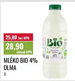 Ratio Mléko bio 4% olma nabídka