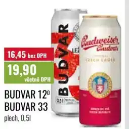 Ratio Budvar 12° budvar 33 nabídka
