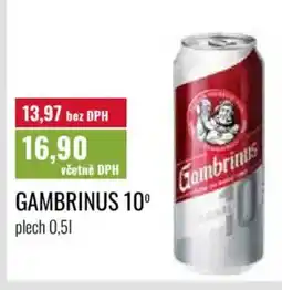 Ratio Gambrinus 10° nabídka