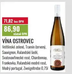 Ratio Vína ostrovec nabídka