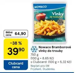 Tesco Nowaco Bramborové vlnky do trouby nabídka