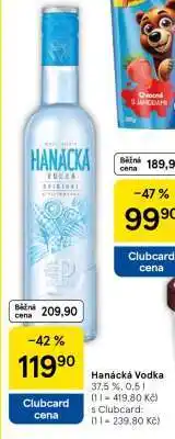 Tesco Hanácká Vodka nabídka