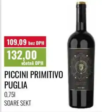 Ratio Piccini primitivo puglia nabídka