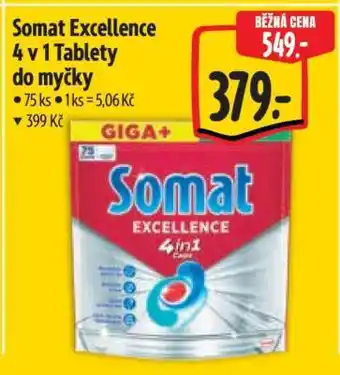 Albert Somat Excellence 4 v 1 Tablety do myčky nabídka