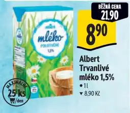 Albert Albert Trvanlivé mléko 1,5 nabídka
