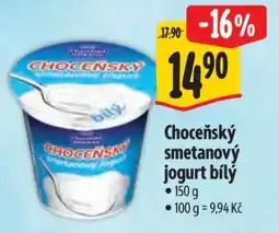 Albert Choceňský Smetanový jogurt bílý nabídka