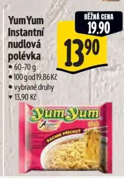 Albert YumYum Instantní nudlová polévka nabídka