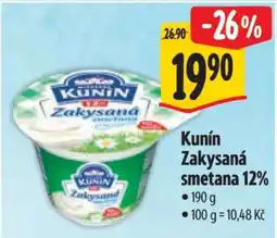 Albert Kunín Zakysaná smetana 12 nabídka