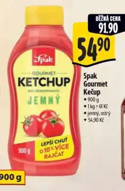 Albert Spak Gourmet kečup nabídka