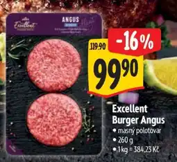 Albert Excellent Burger Angus nabídka