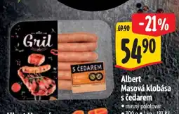 Albert Albert Masová klobása s čedarem nabídka