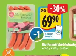 Albert Bio Farmářské klobásky nabídka