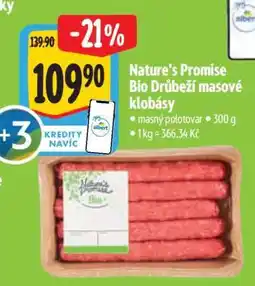 Albert Nature's Promise Bio Drůbeží masové klobásy nabídka