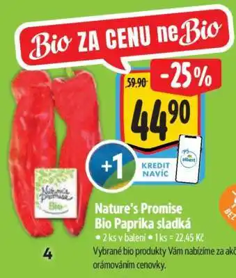 Albert Nature’s Promise Bio Paprika sladká nabídka