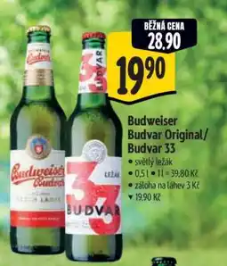 Albert Budweiser Budvar Original Budvar 33 nabídka