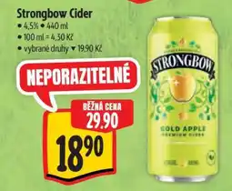 Albert Strongbow cider nabídka