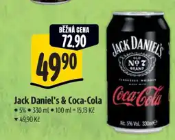 Albert Jack Daniel's & Coca-Cola nabídka