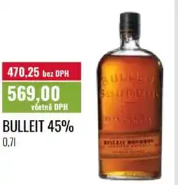 Ratio Bulleit 45% nabídka